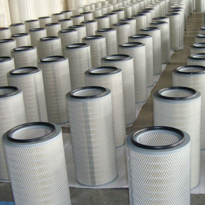 Zementfabrik-Patronen-Staub-Kollektor filtert das Pulver, das schnelle Reinigung sprüht