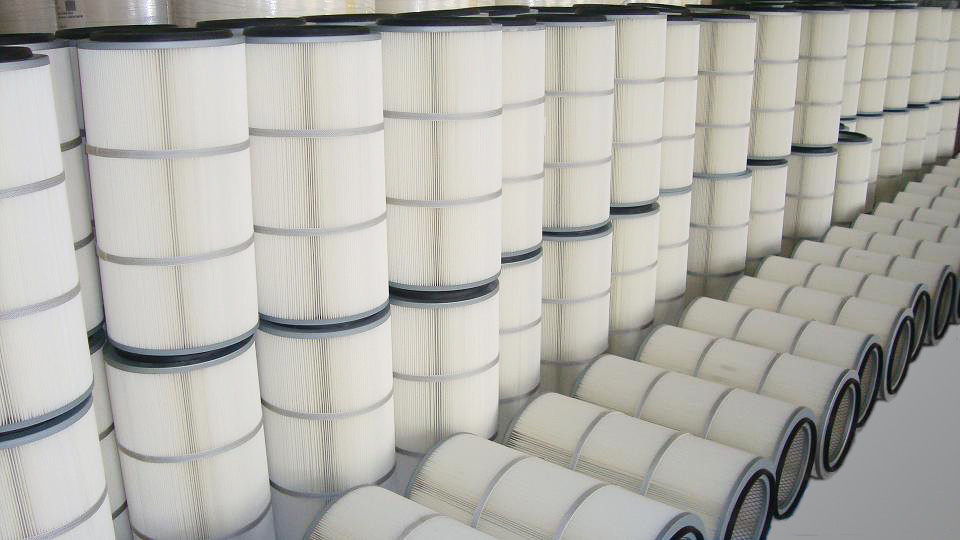 Weiße Farbgasturbine filtert,/Entstaubungsanlage-industrieller Patronen-Filter